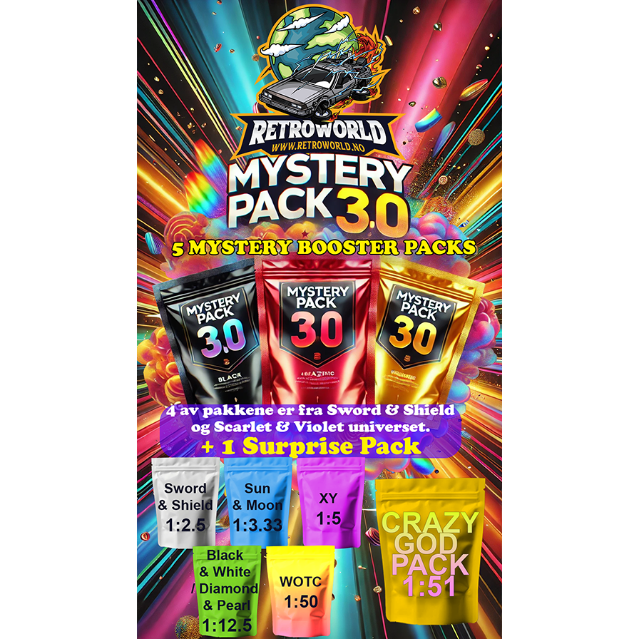 Retro World Mystery Pack 3.0 (51 spots) LIVE STREAM EVENT