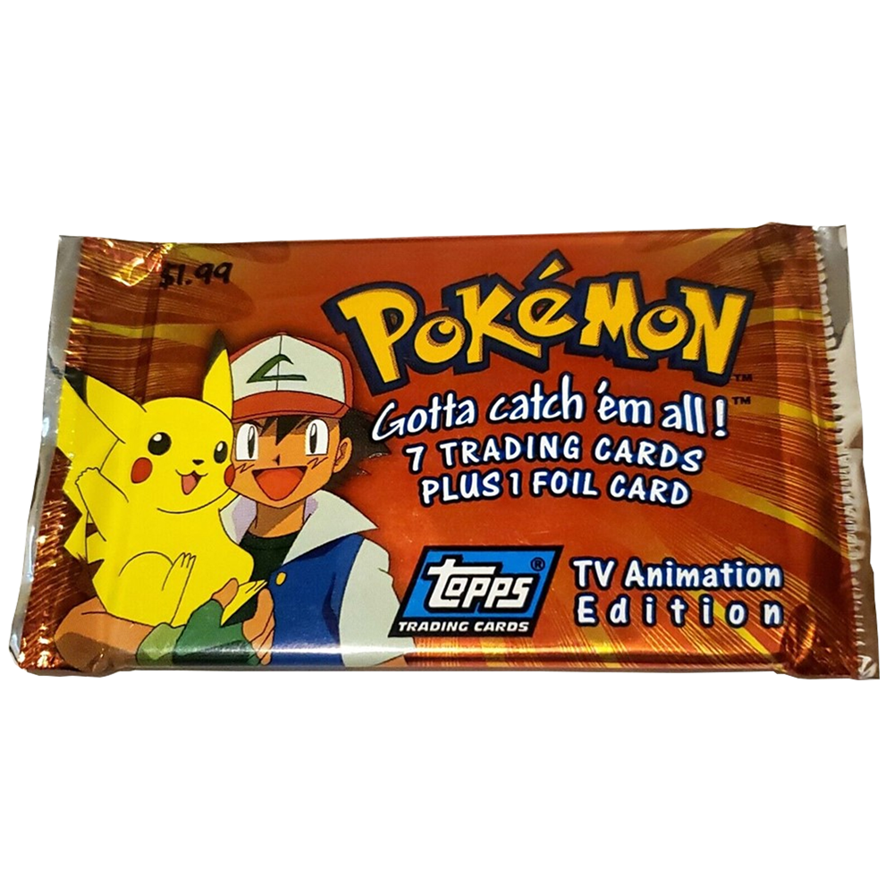 Pokemon - Topps Series 1 - Booster Pack (Fra 1999) (Box Break på TikTok 21.02)