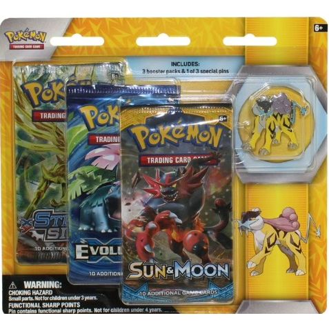 Pokemon - Collector's Pin 3-Pack Blister (Raikou art)