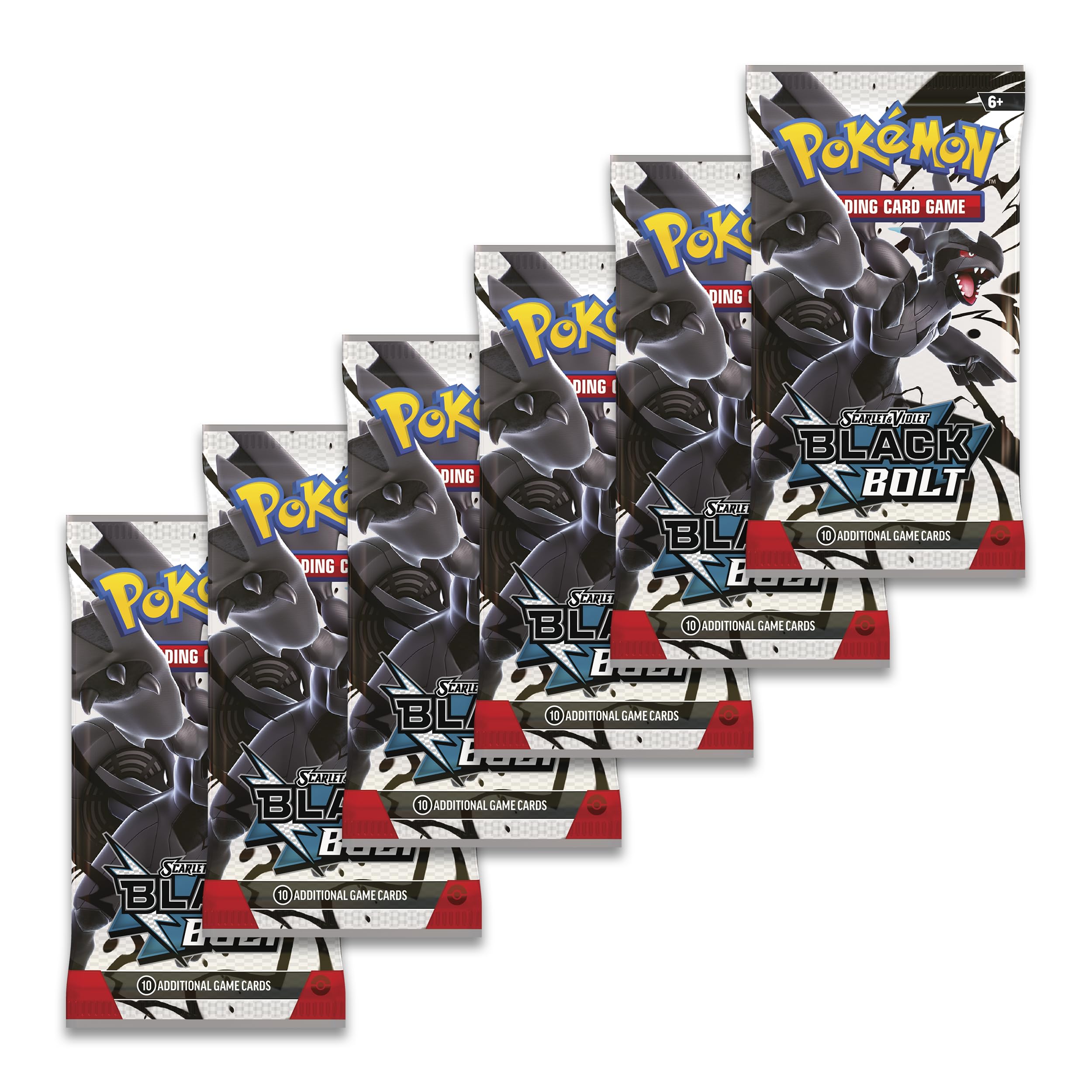 Pokemon - Black Bolt - 6 Booster Packs Run