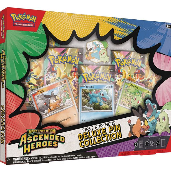 ポケモンカードゲーム Pokemon TCG First Partners Deluxe Pin Pokemon - First Partner Deluxe Pin Collection - ÅPNES LIVE Maks 1x per