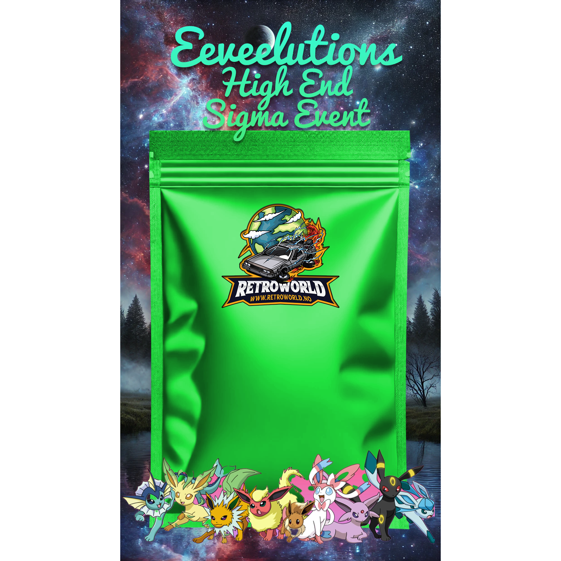 Pokemon Eeveelutions High End Sigma Event (Kun 8 spots) SKIP THE LINE