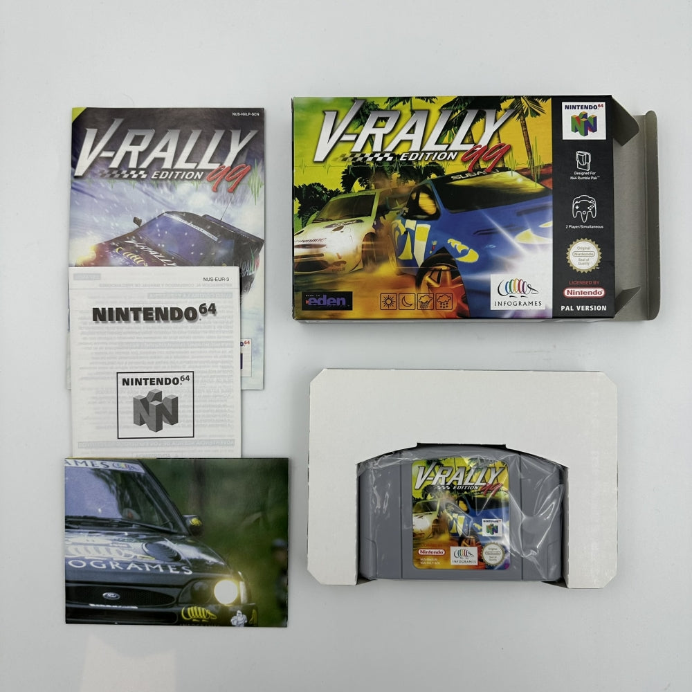 V-Rally Edition '99 i original eske til Nintendo 64