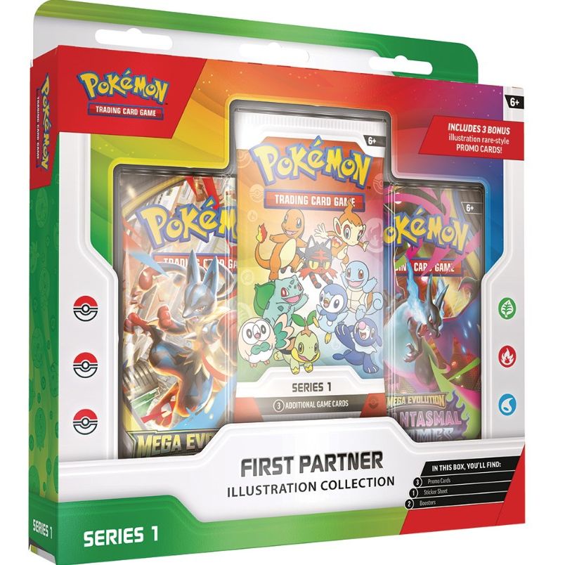 Pokemon - First Partner Illustration Collection - ÅPNES LIVE - Maks 1x per kunde