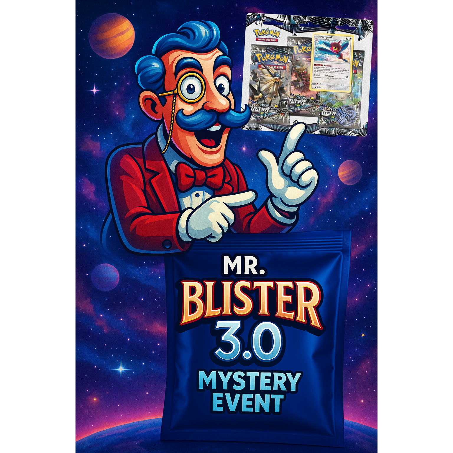Pokemon - Mr. Blister 3.0 Mystery Event (75 Spots)