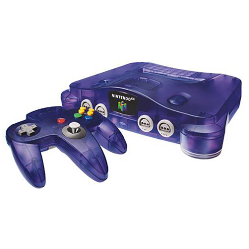 Nintendo 64 (N64) Konsoll - Funtastic Grape (Brukt)