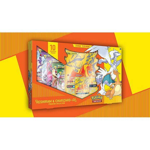Pokemon - TAG TEAM Reishiram & Charizard GX Premium Collection