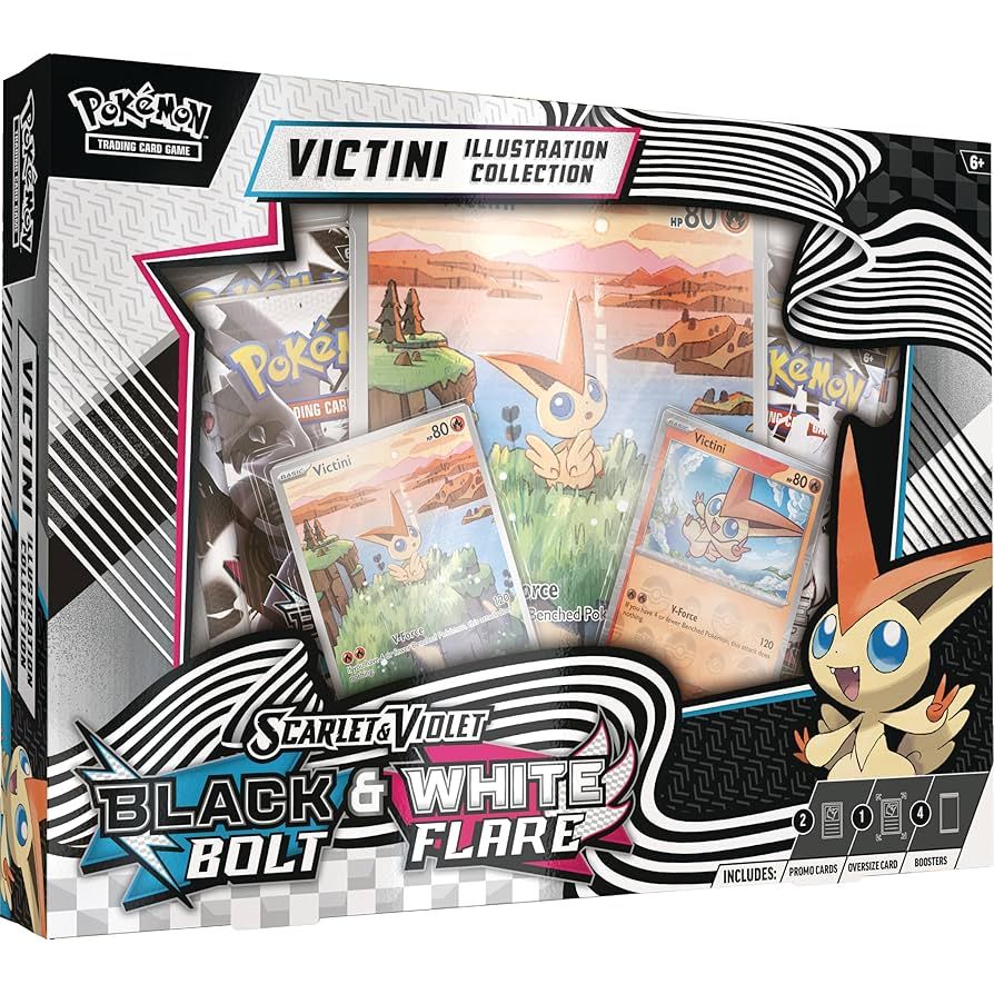 Pokémon - Black Bolt & White Flare Victini Illustration Collection - ÅPNES LIVE