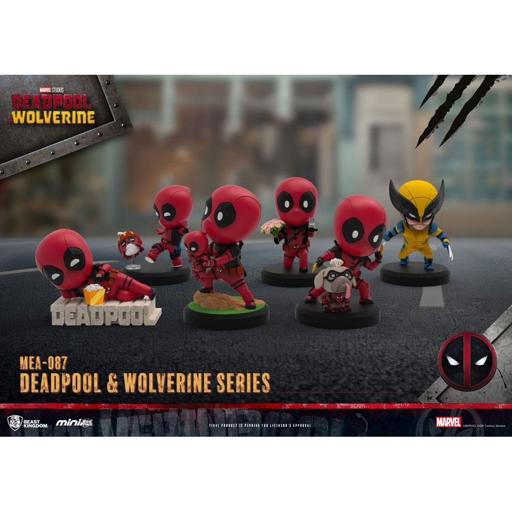 Deadpool 3 Deadpool & Wolverine Series Mini Egg Attack Figures 8 cm Blind Box